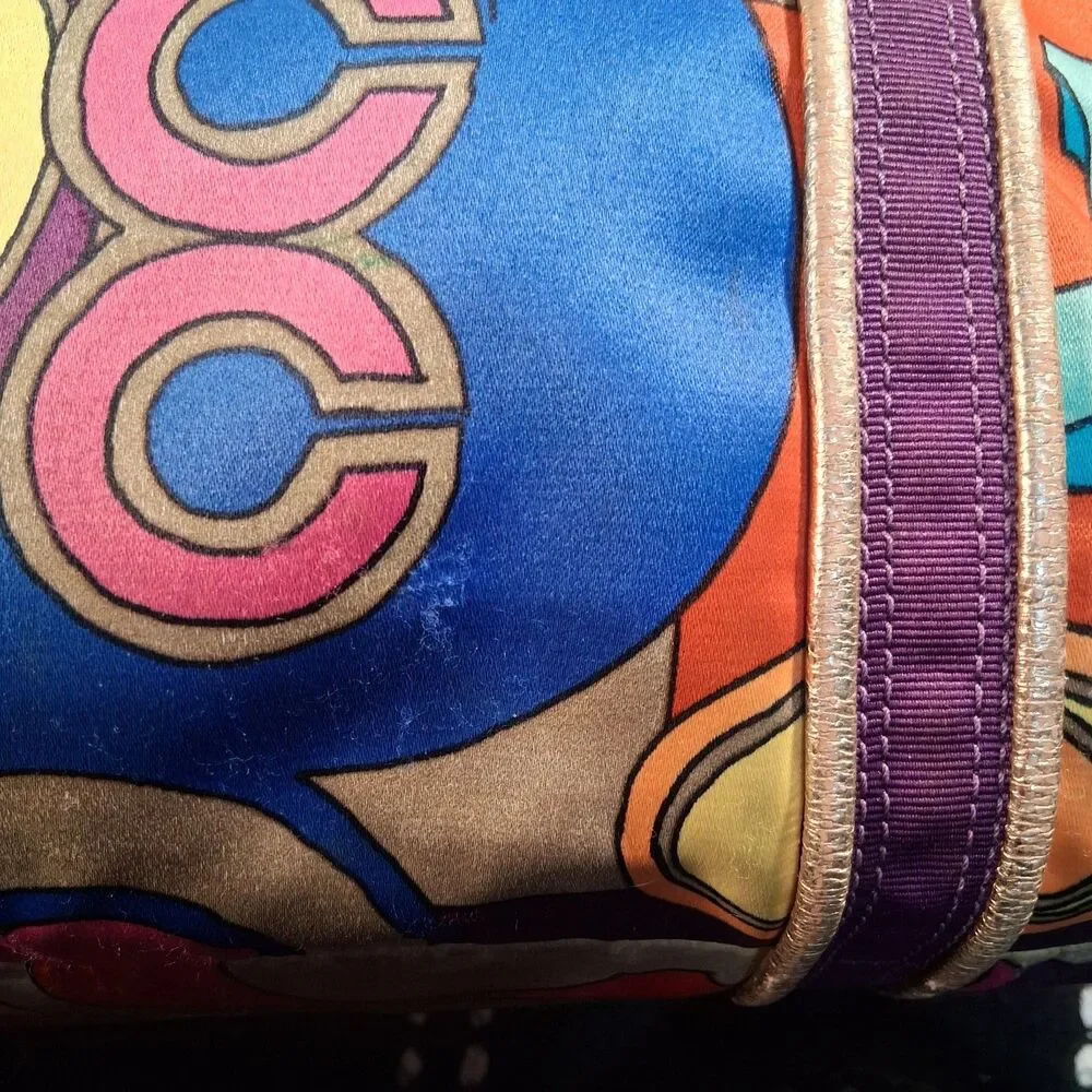 Coach 14365 Poppy Pop C Signature Purse Vintage Spotlight Colorful Glam RARE - Picture 8 of 16
